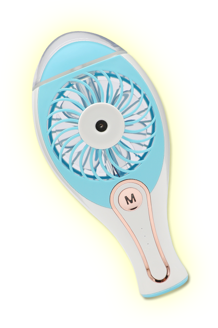 手持充電式霧化風扇